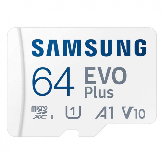 SAMSUNG EVO PLUS MICROSD 130MBS MEMORY CARD WITH ADAPTER 64GB