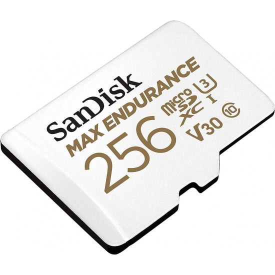 SanDisk 256GB MAX ENDURANCE Micro SD (SDXC) Card U3, V30, 100MB/s R, 40MB/s W