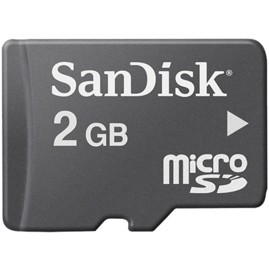 SanDisk 2GB Micro SD Card 4MB/s W + Adapter